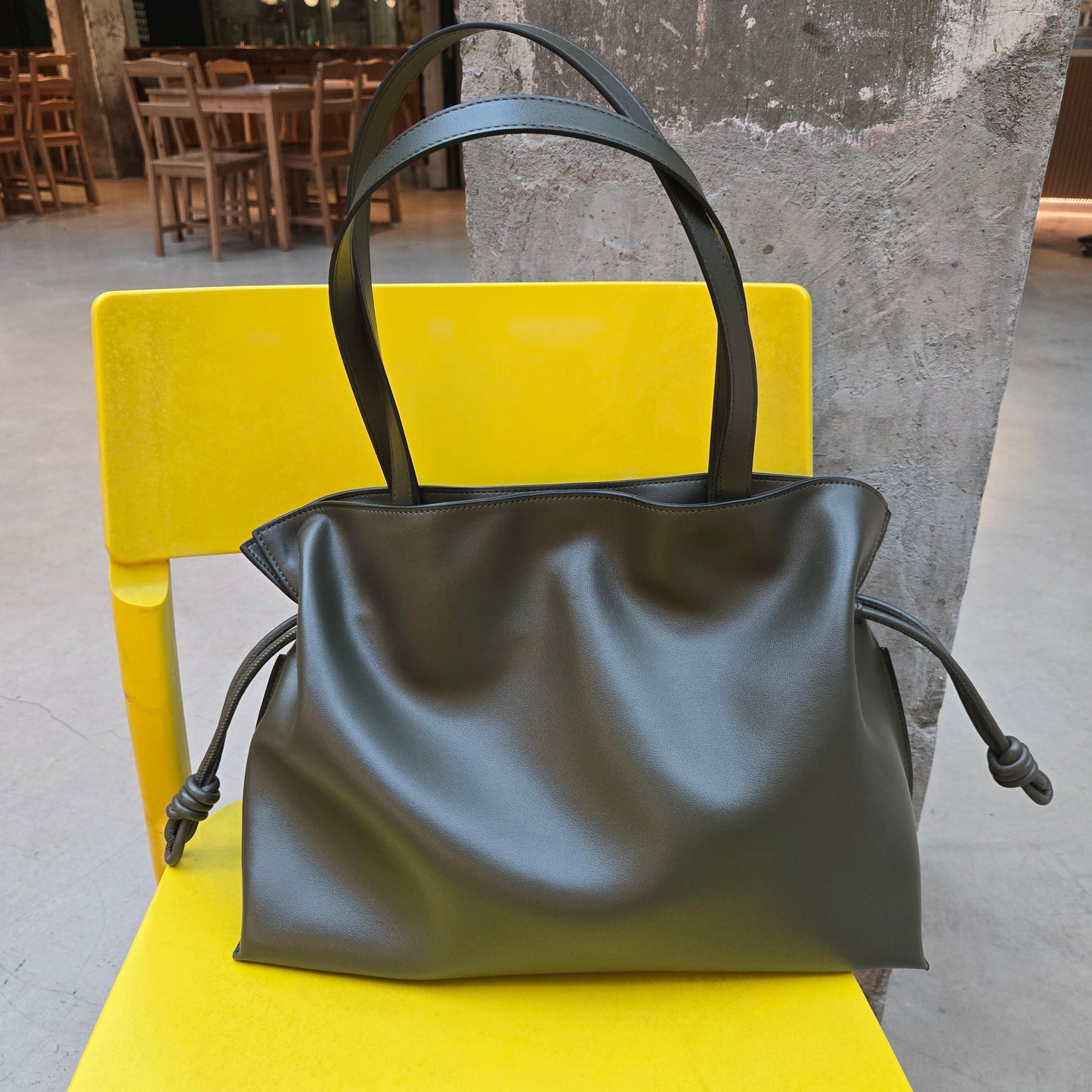 Korea Soft Calf Leather Tote Bag