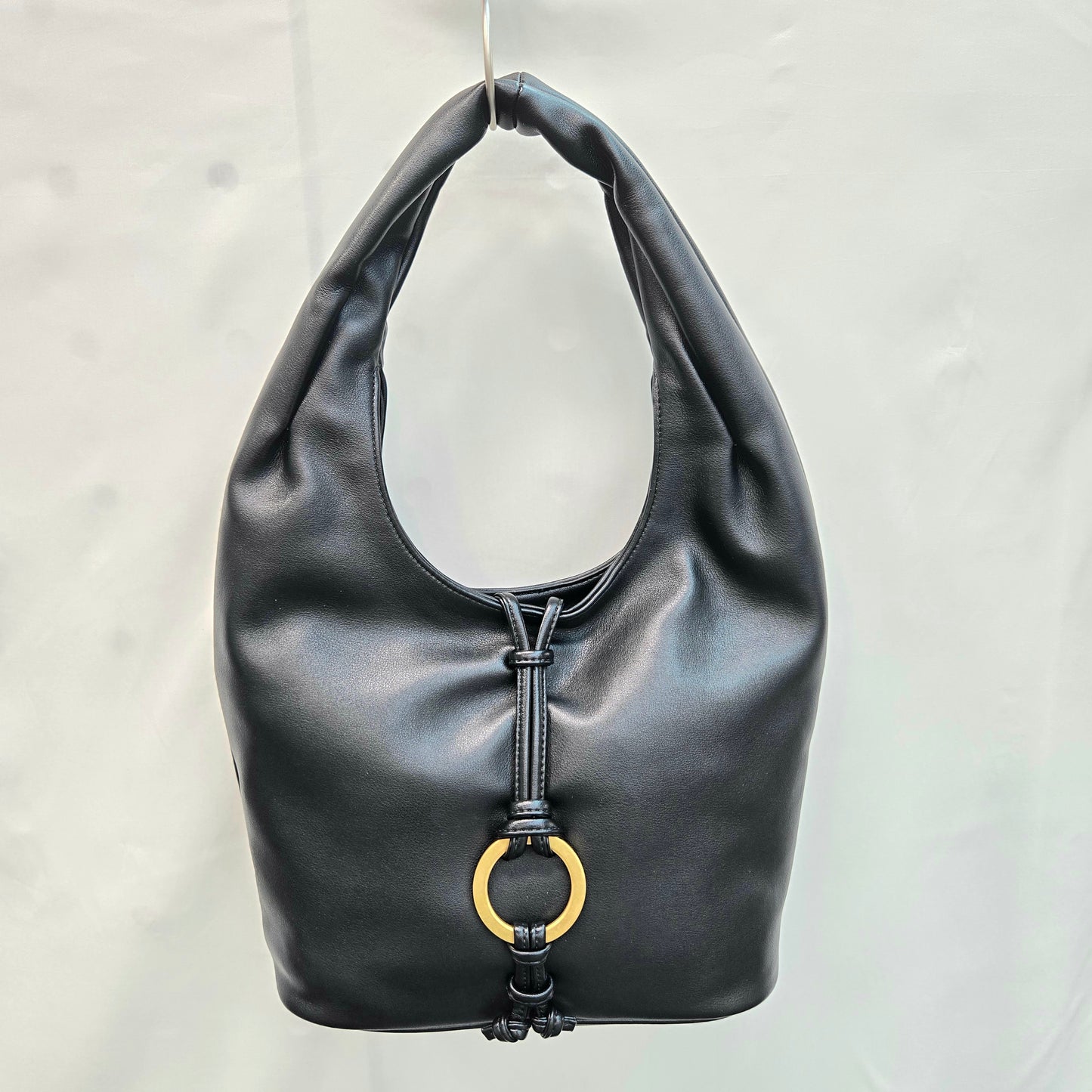 Korea Calf Leather Hobo Bag