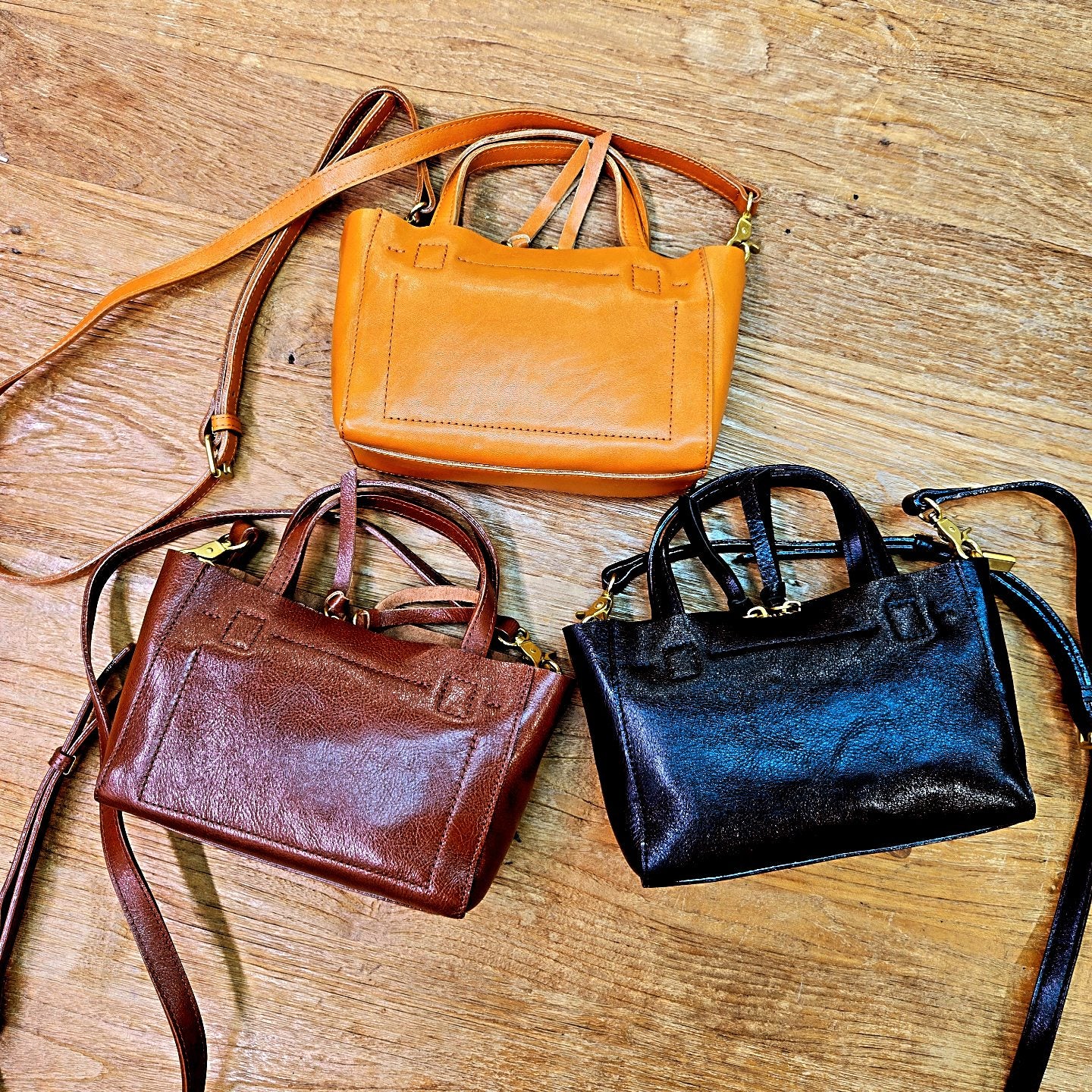 Italy Vegetable Leather Crossbody Bag
