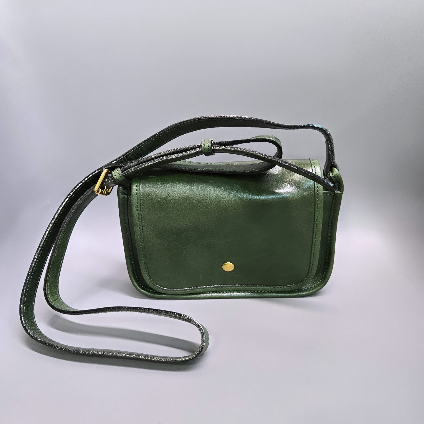 Italy Vegetable Leather Crossbody Bag