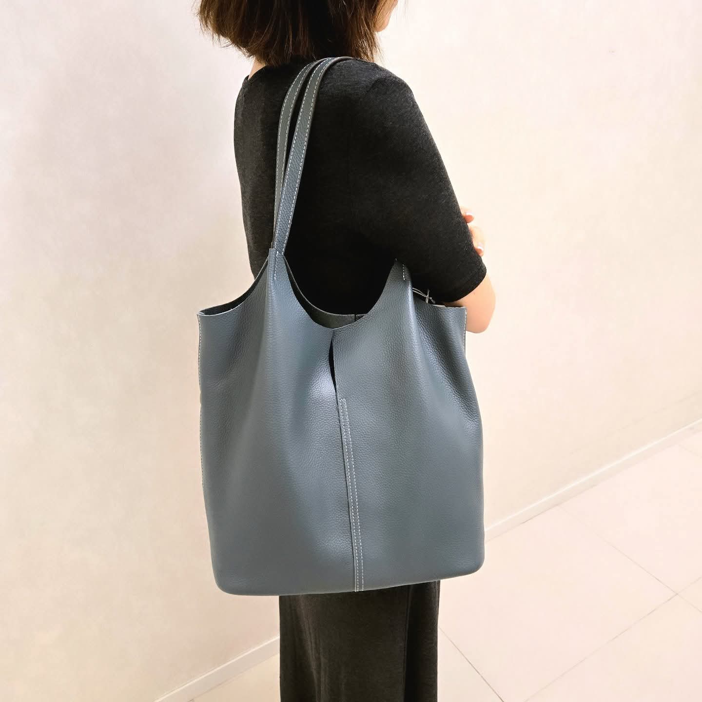 Korea Leather Tote Bag