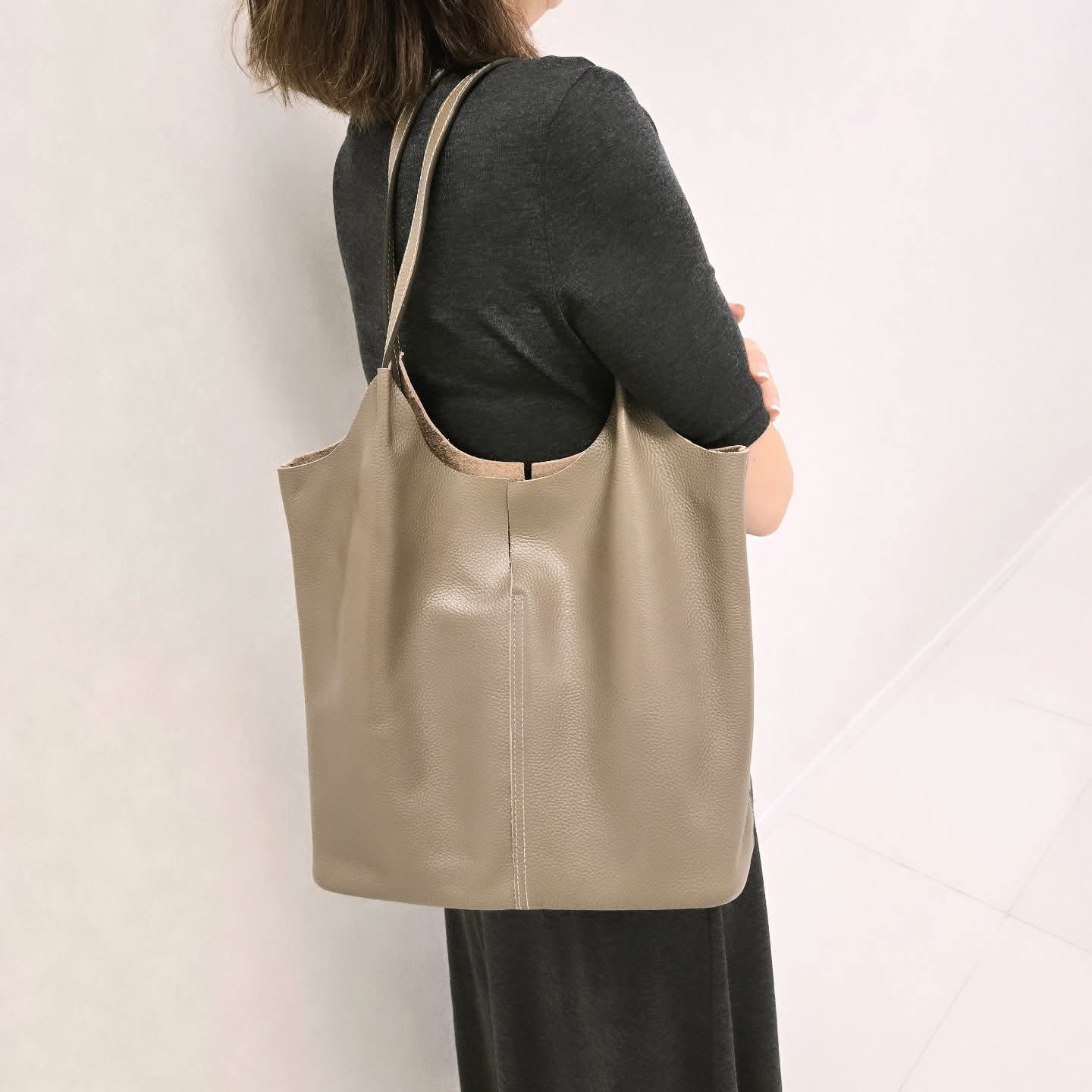 Korea Leather Tote Bag