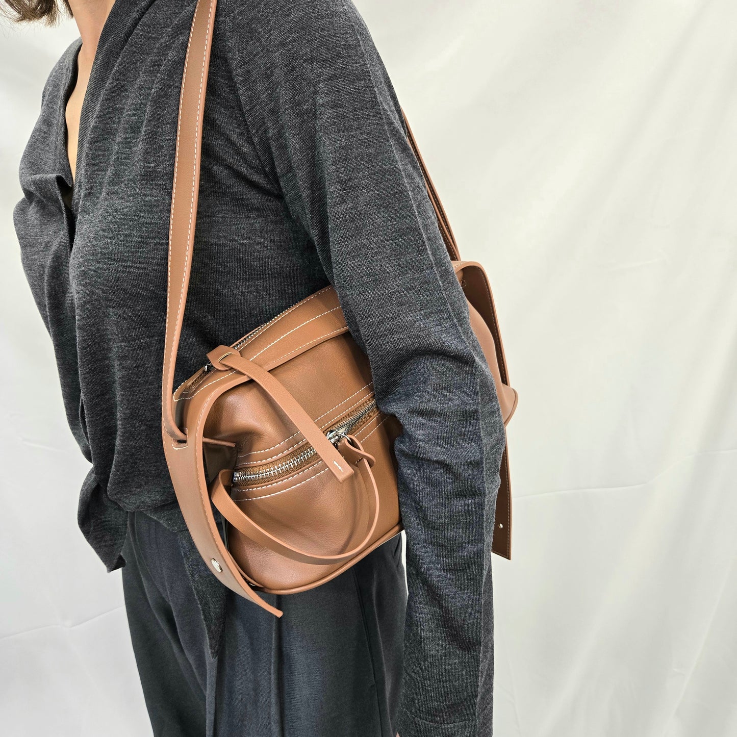 Korea Calf Leather Crossbody
