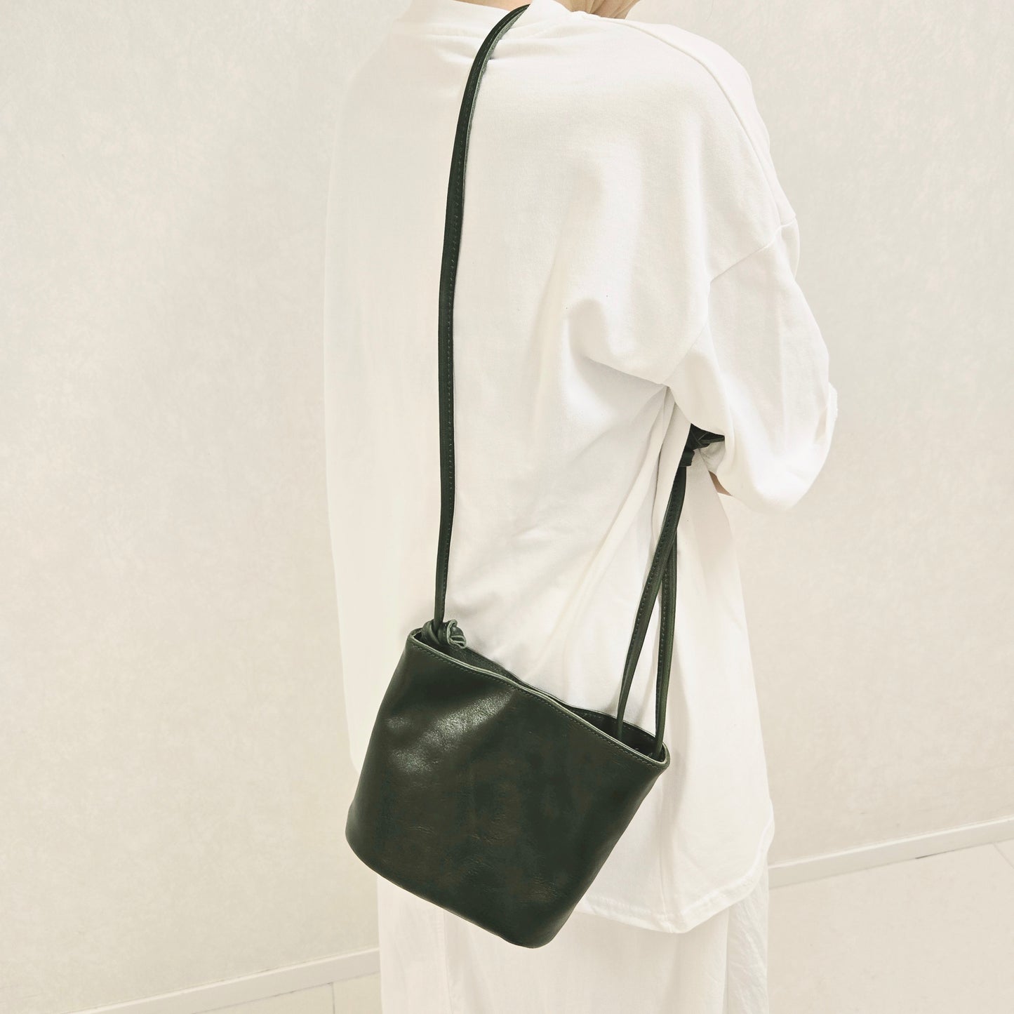 Italy Vegetable Leather Crossbody Bag