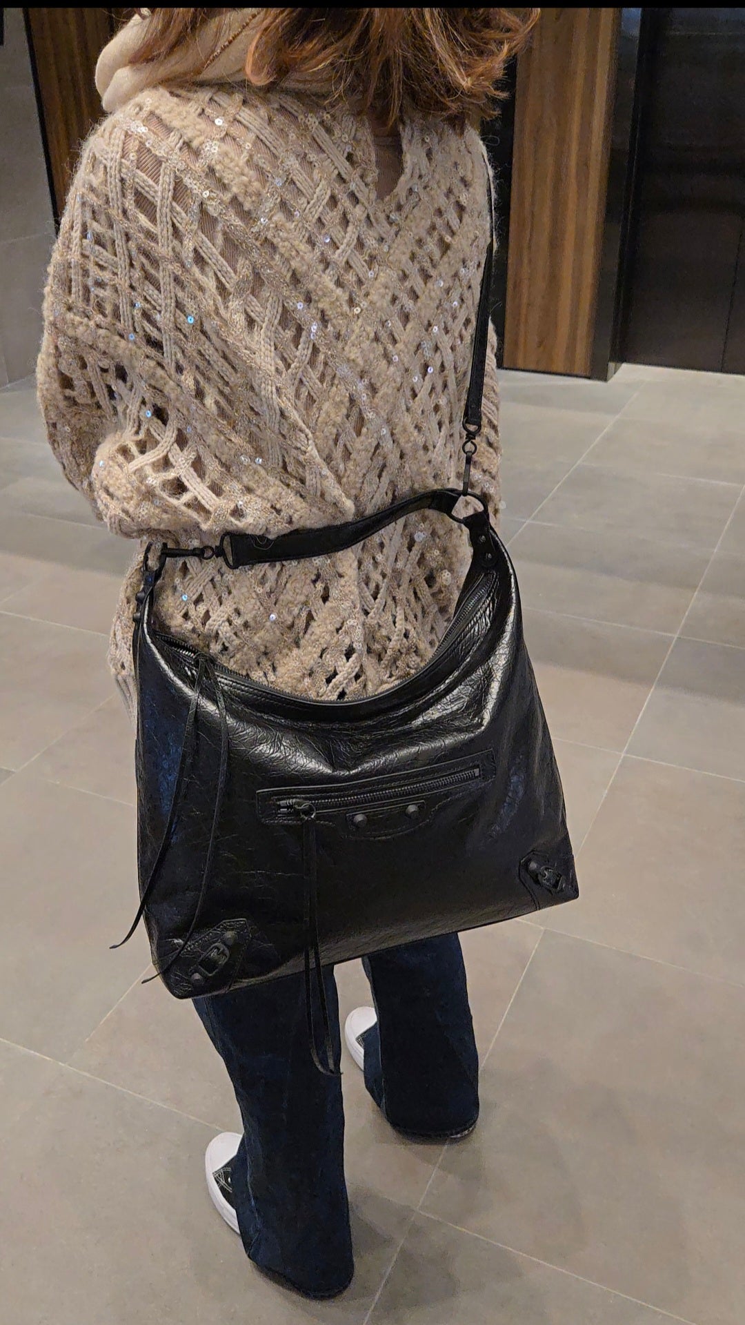 Cow Leather City Hobo (Large size)