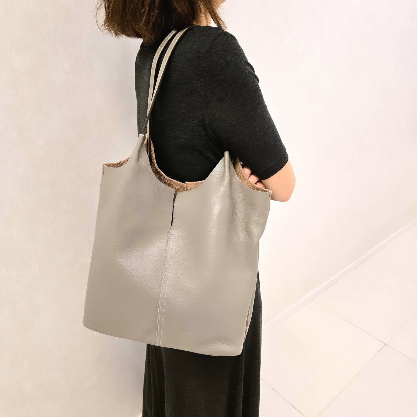 Korea Leather Tote Bag