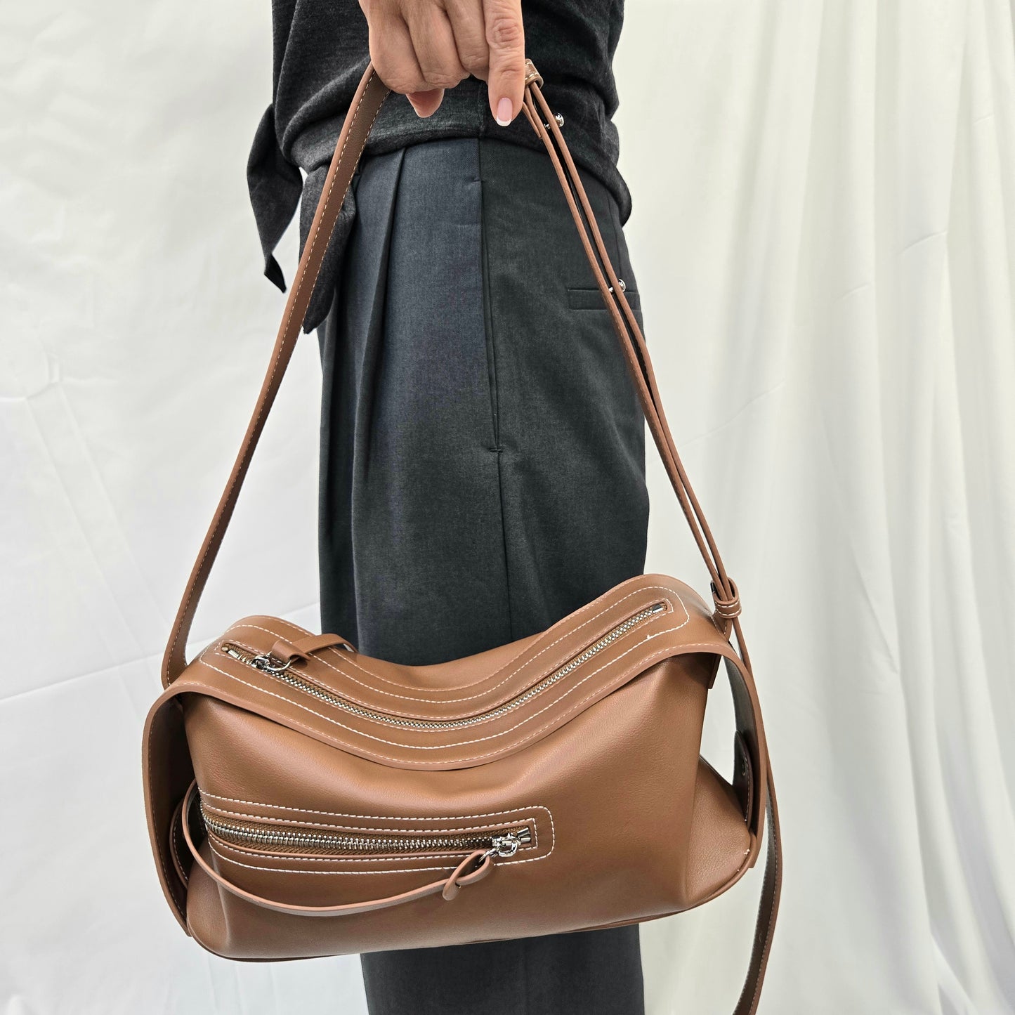 Korea Calf Leather Crossbody