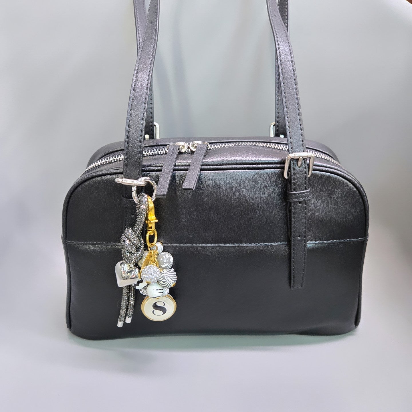 Korea Leather Boston Bag