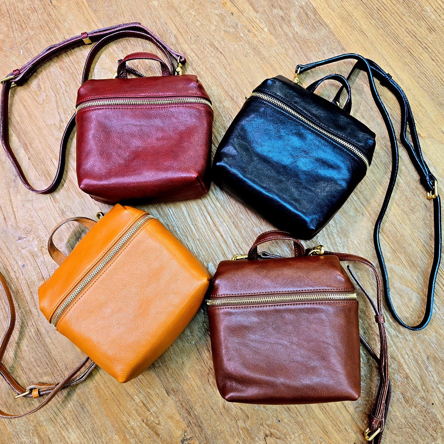 Italy Vegetable Leather Crossbody Bag