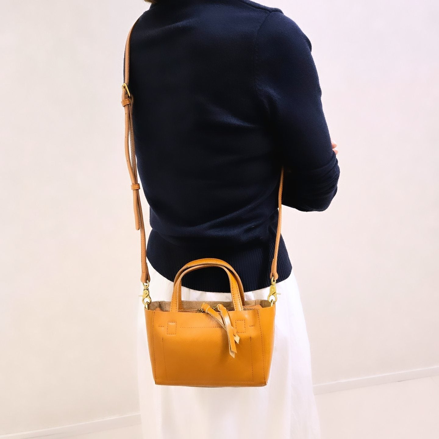 Italy Vegetable Leather Crossbody Bag