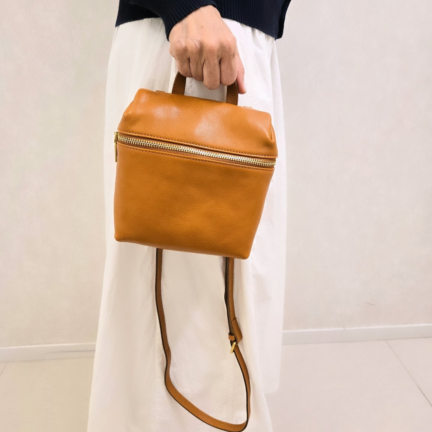 Italy Vegetable Leather Crossbody Bag