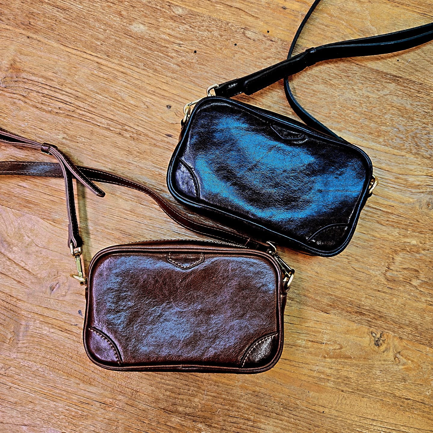 Italy Vegetable Leather Crossbody Bag