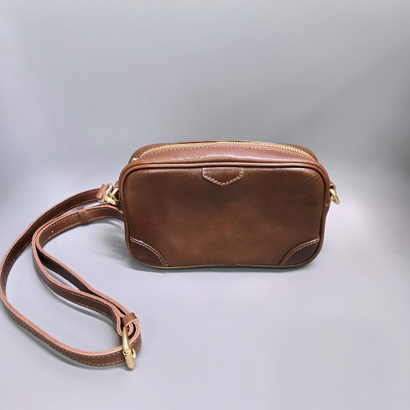 Italy Vegetable Leather Crossbody Bag