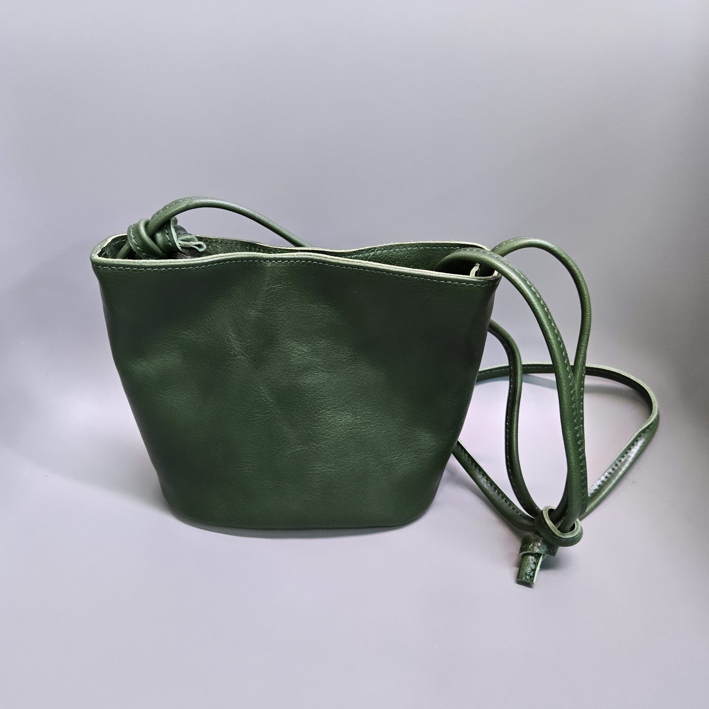 Italy Vegetable Leather Crossbody Bag