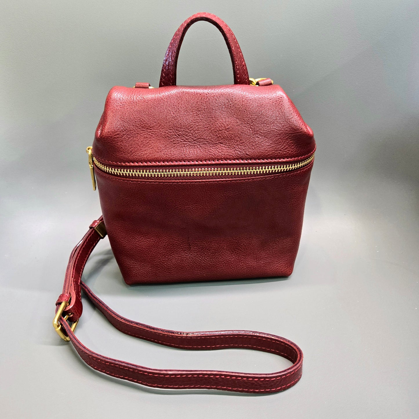 Italy Vegetable Leather Crossbody Bag