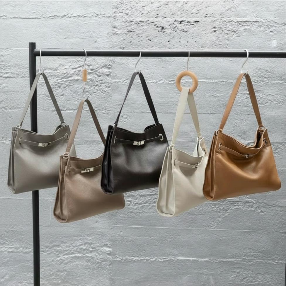 Korea Cow Leather Belt Soft Structural Bag