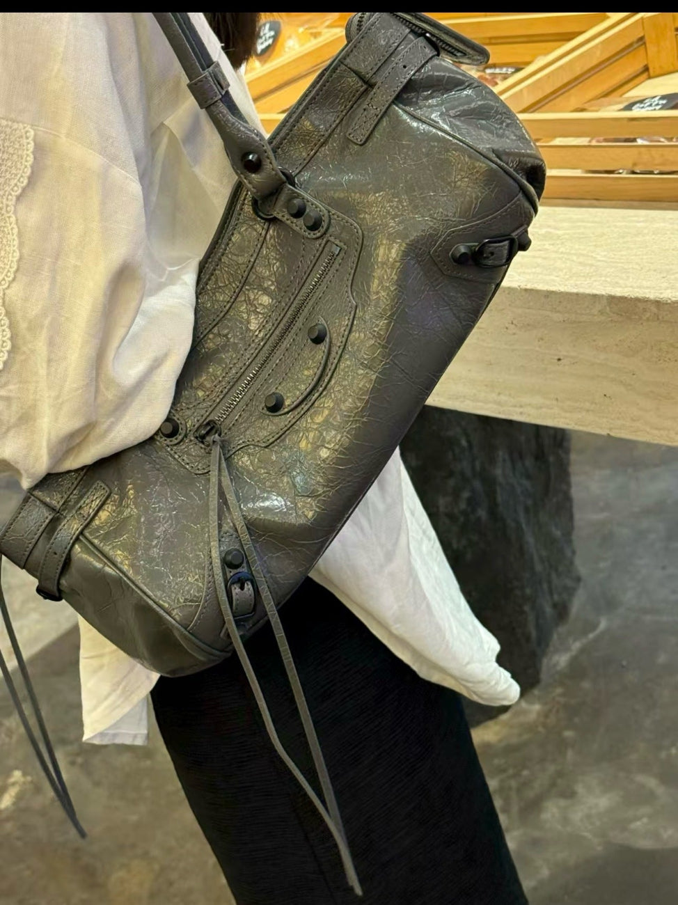 Korea Cow leather City Baguette