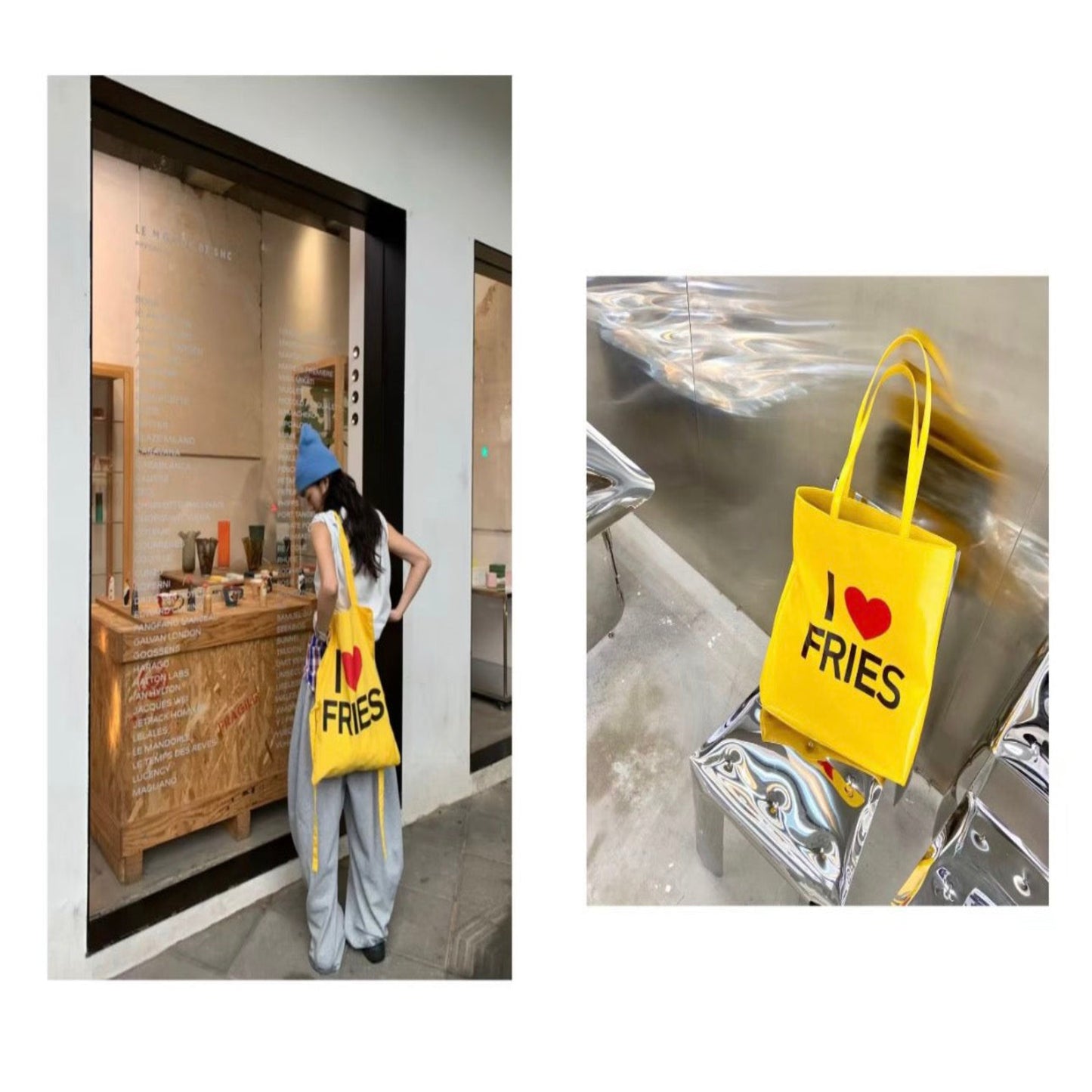 I Love Fries tote