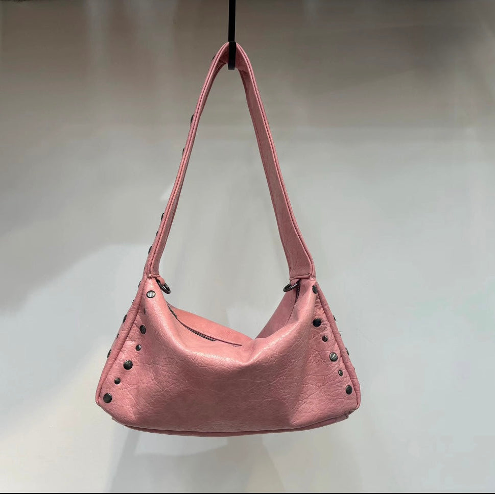 Studded shoulder bag