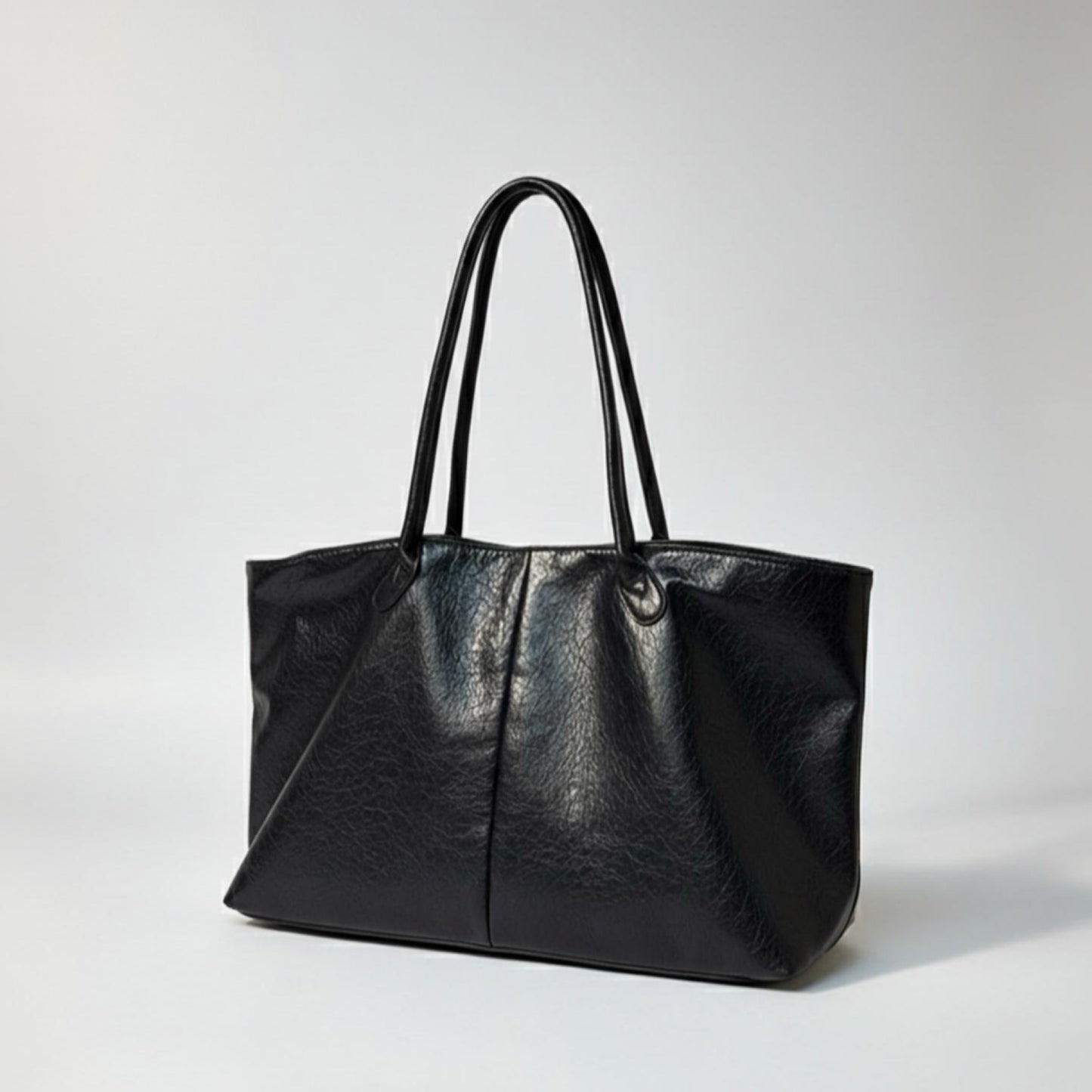 Shoulder tote bag with double handles