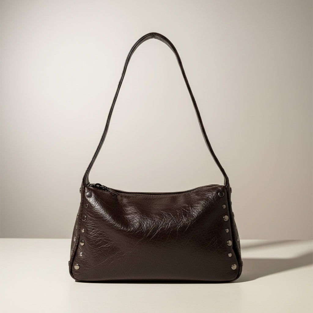Studded shoulder bag