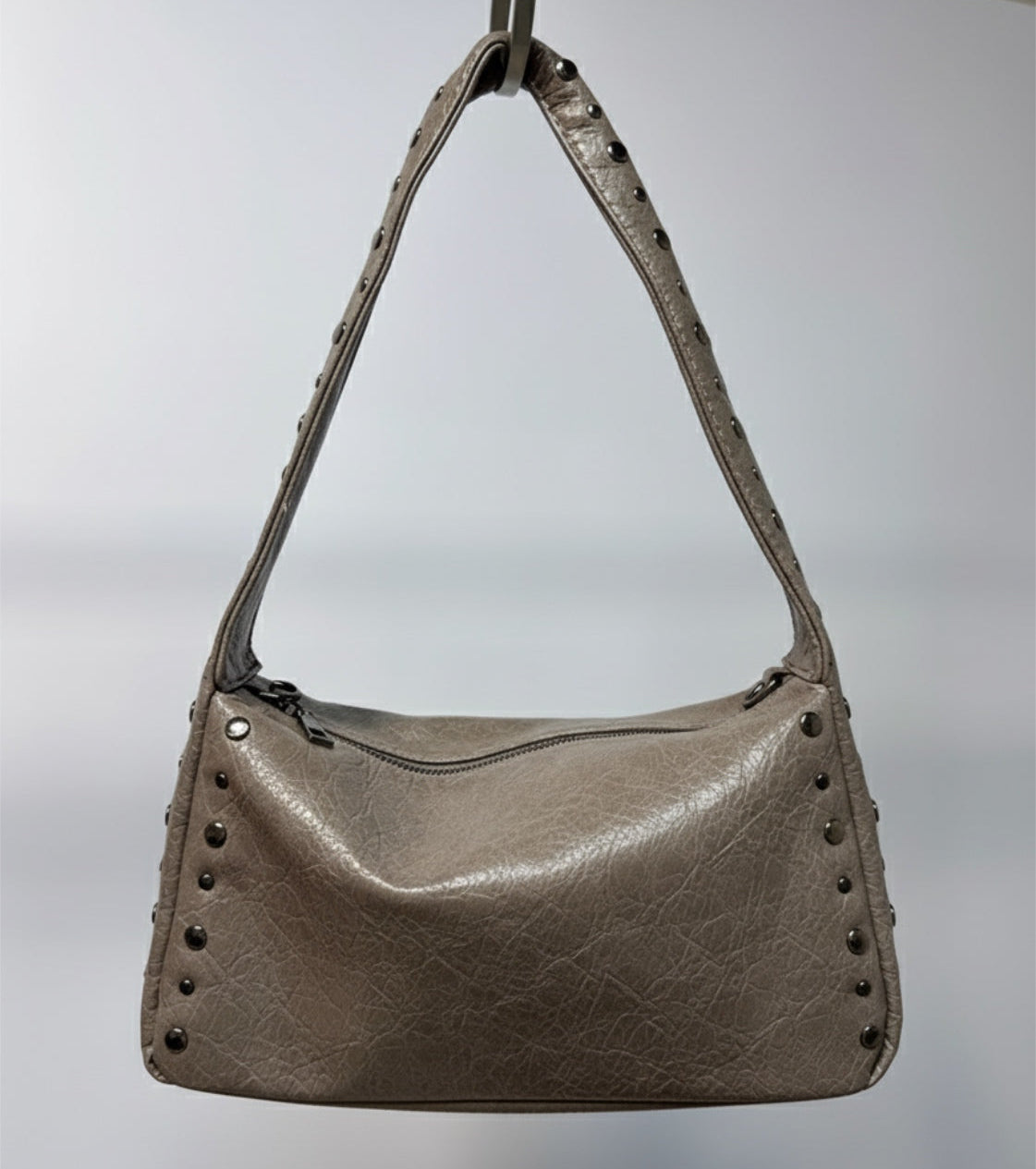 Studded shoulder bag