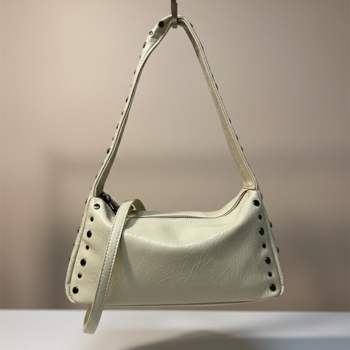 Studded shoulder bag