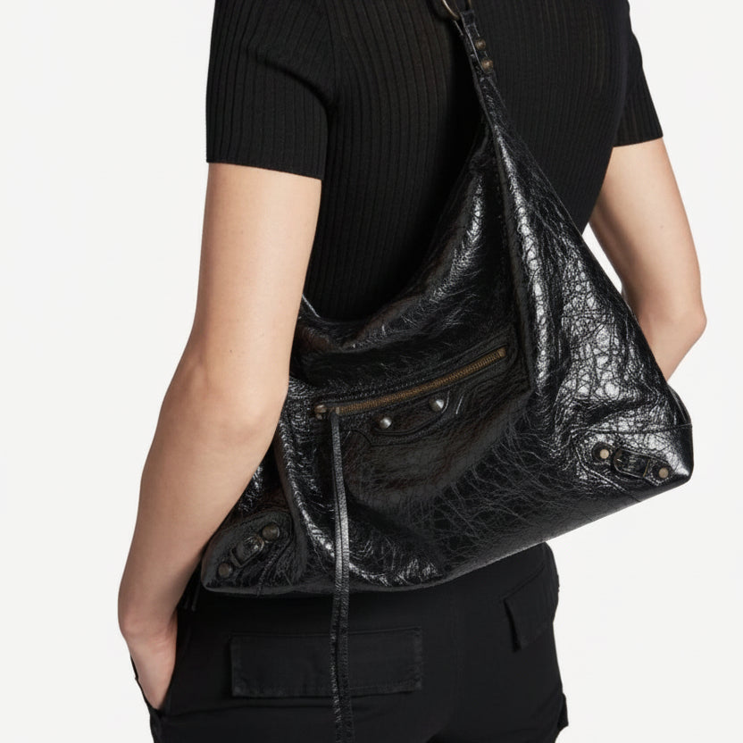 Cow Leather City Hobo (Large size)