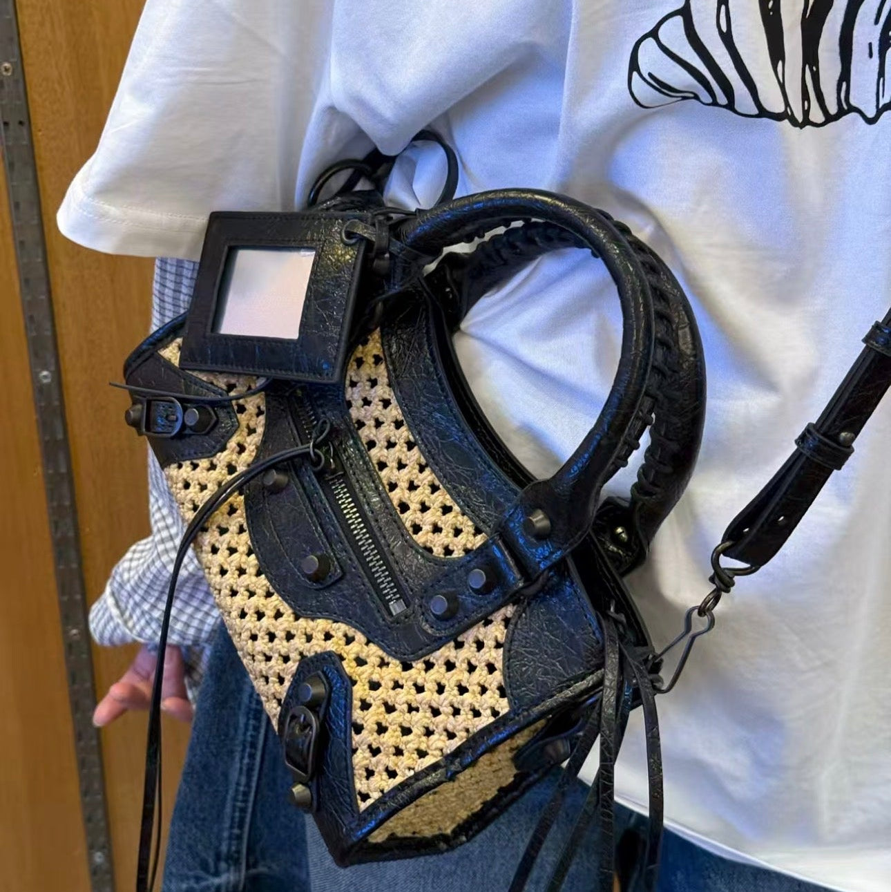 Raffia City Bag