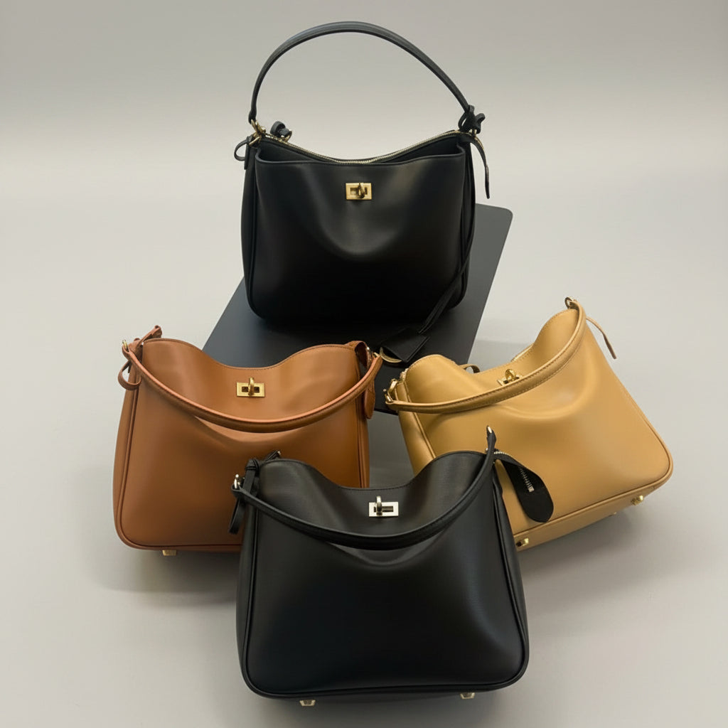Korea Cow Leather Rodeo Hobo