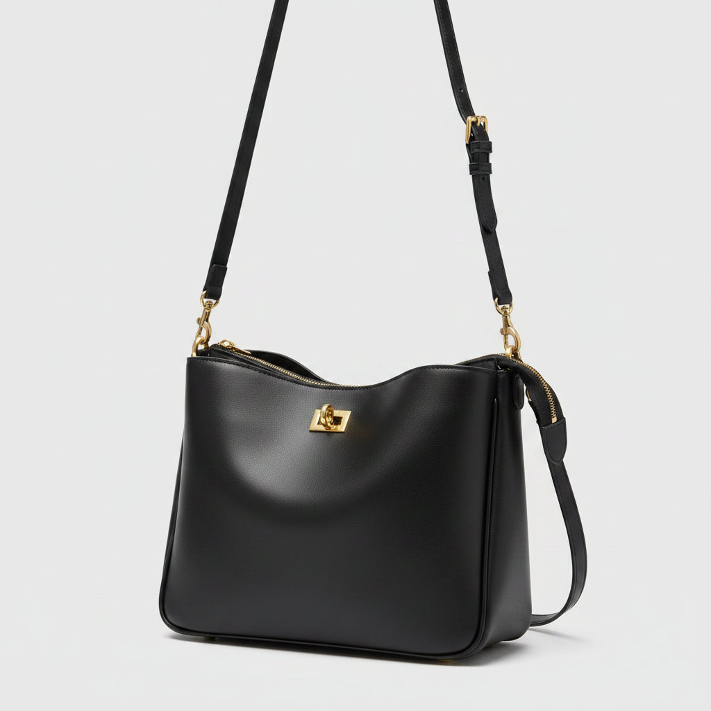 Korea Cow Leather Rodeo Hobo