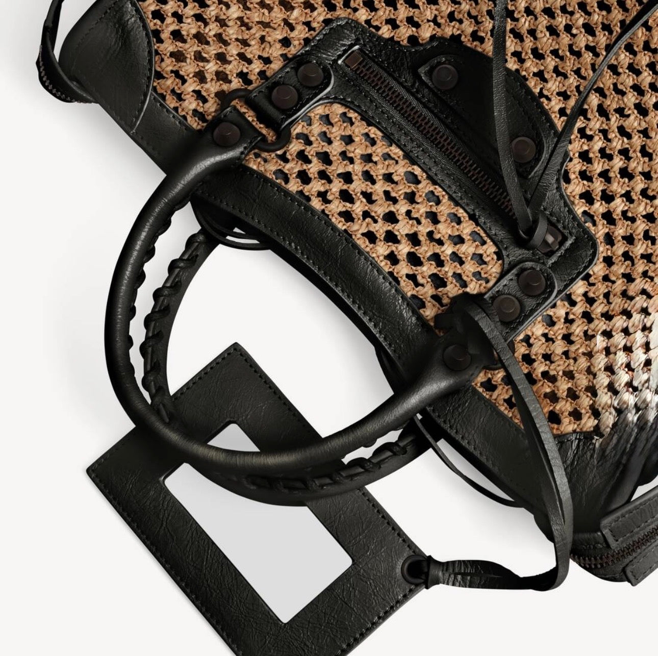 Raffia City Bag