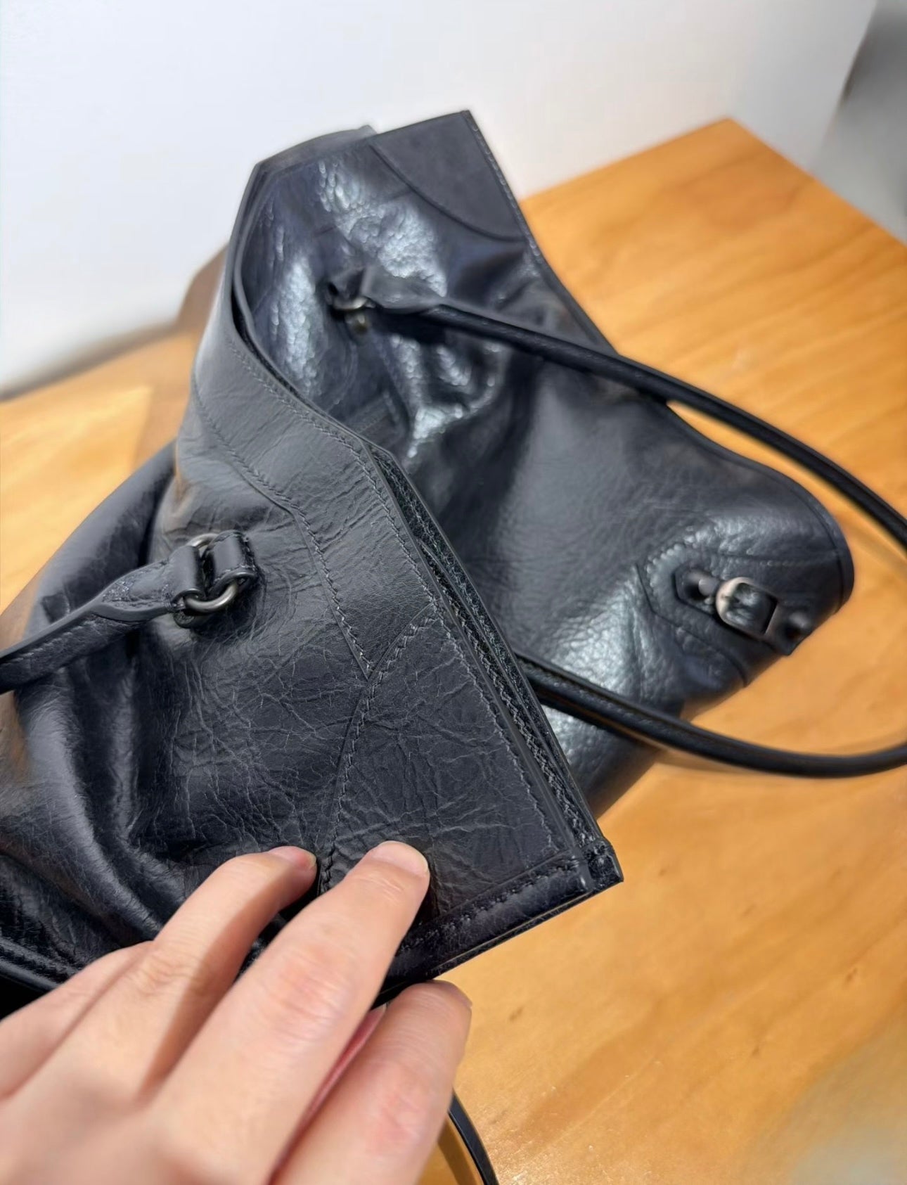Korea Cow Leather City Tote
