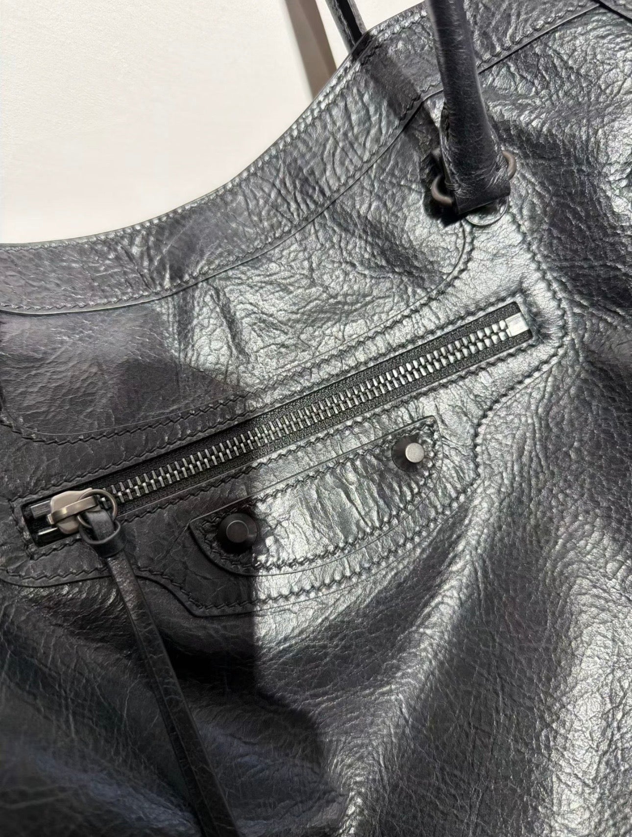 Korea Cow Leather City Tote