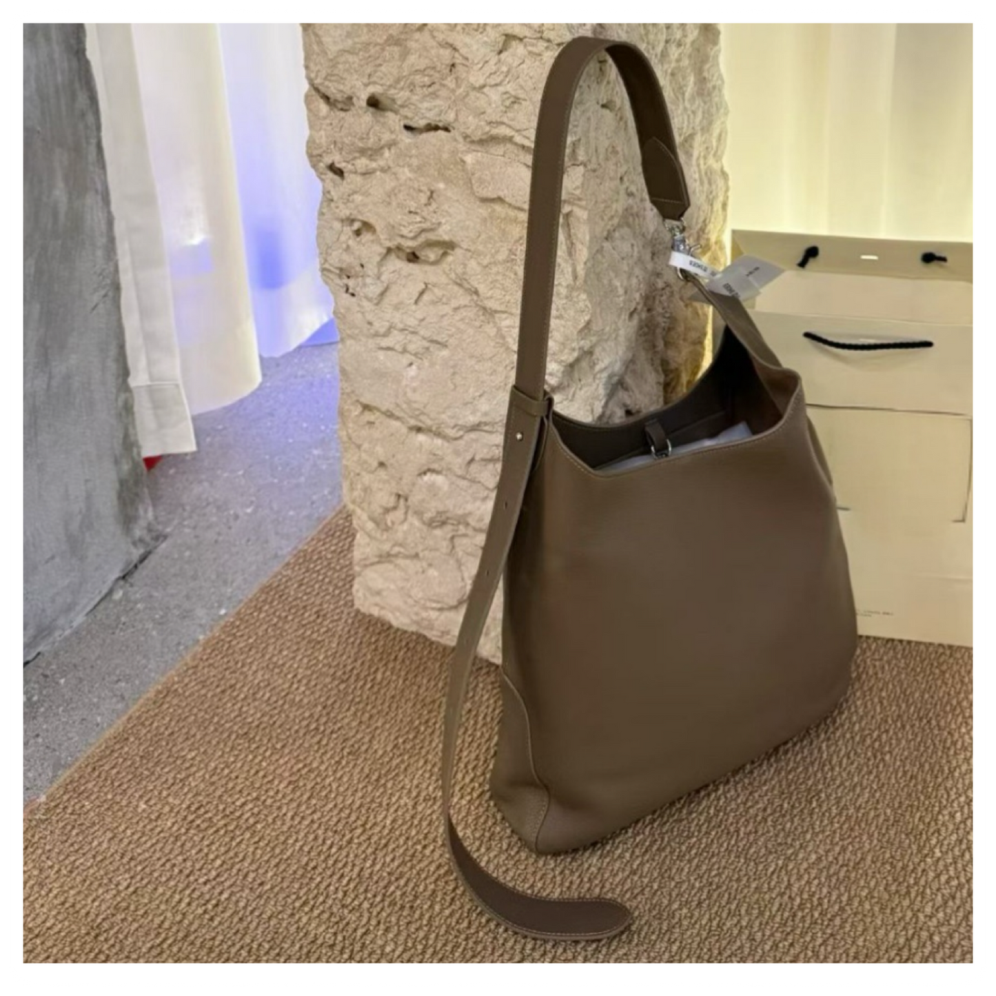 Korea Soft Pebble Leather Hobo