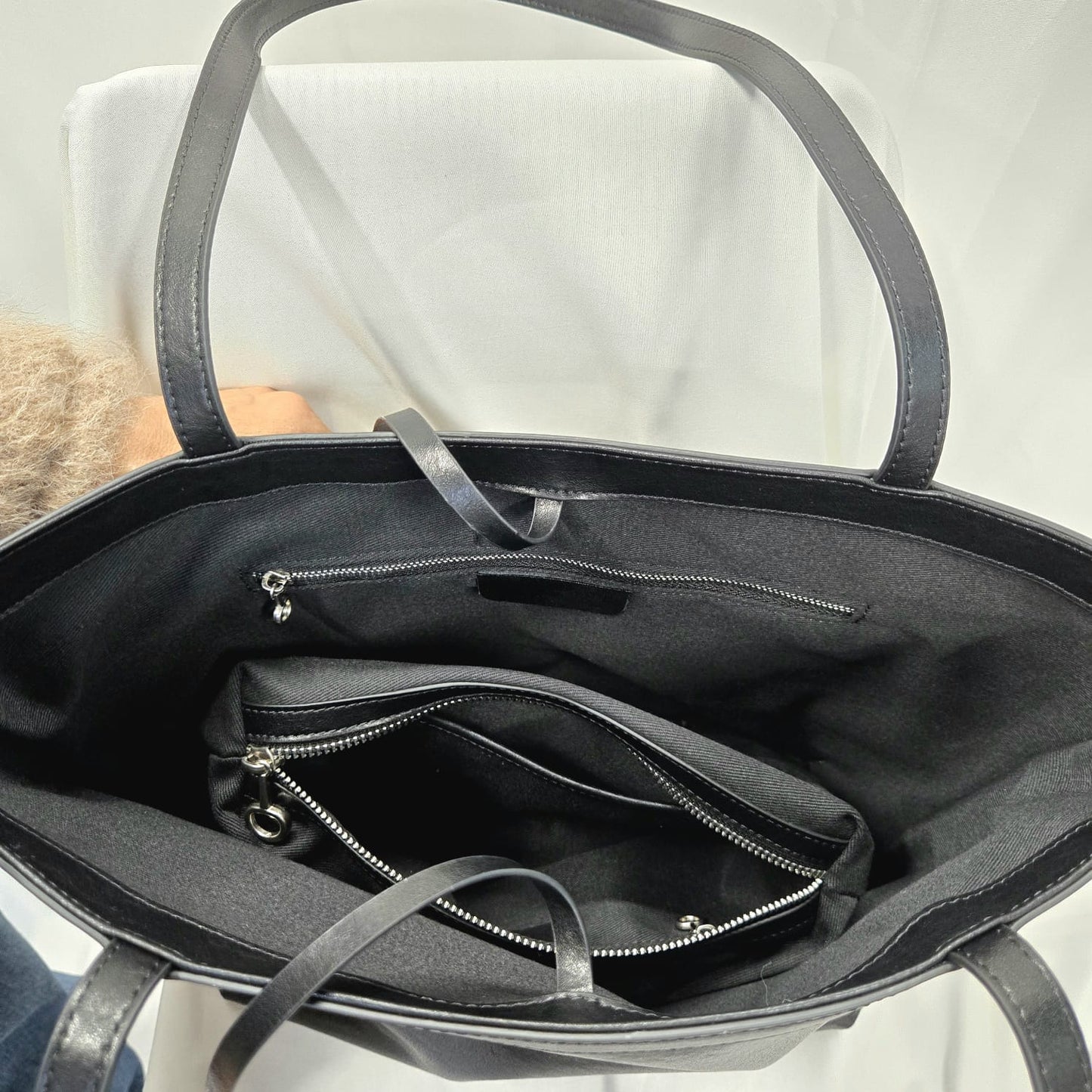 Korea Vintage Polish Leather Tote Bag