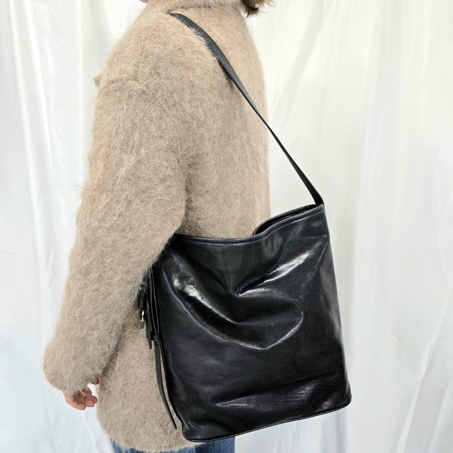 Korea Vintage Polish Leather Shoulder Bag