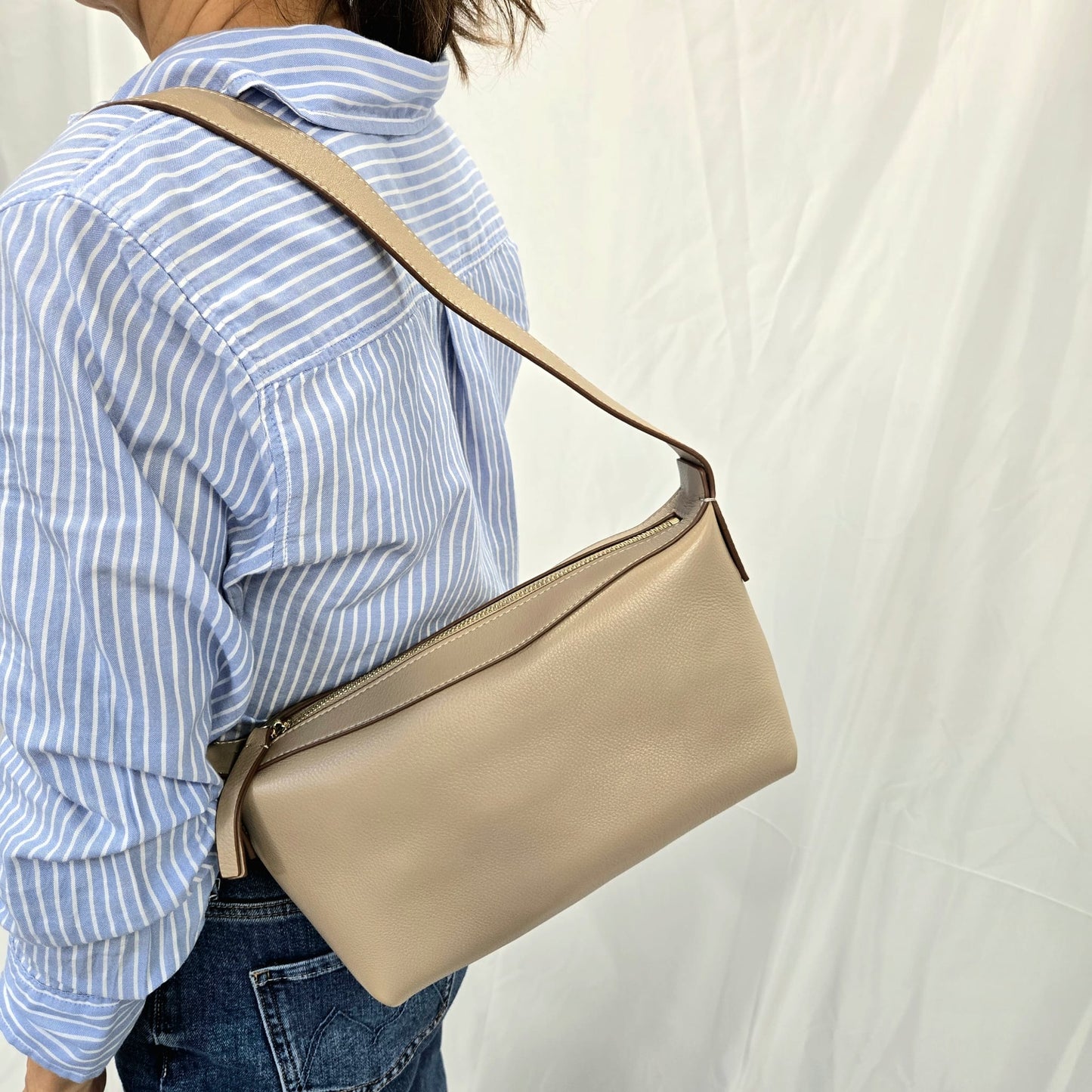 Korea Soft Pebble Leather Shoulder Bag