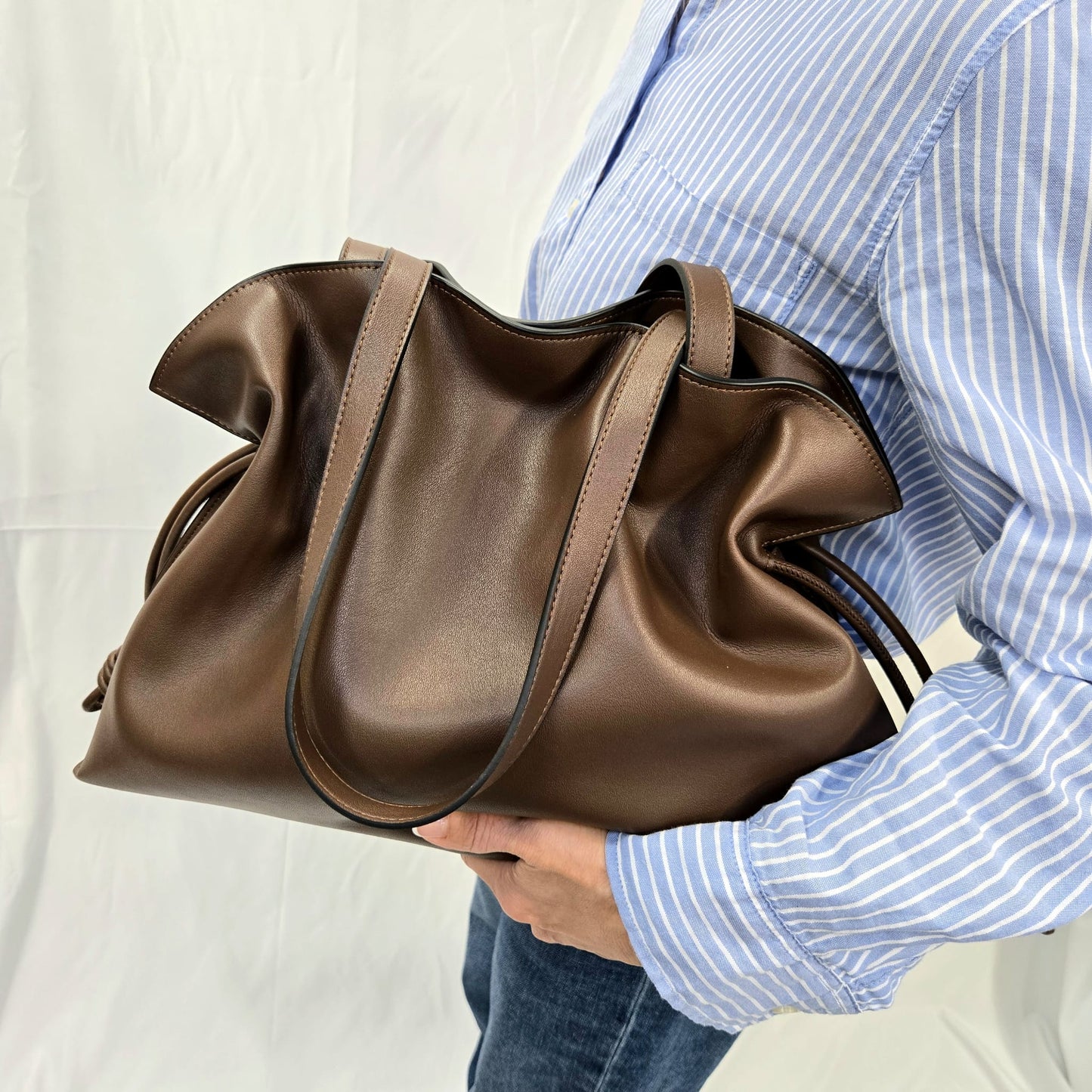 Korea Soft Calf Leather Tote Bag