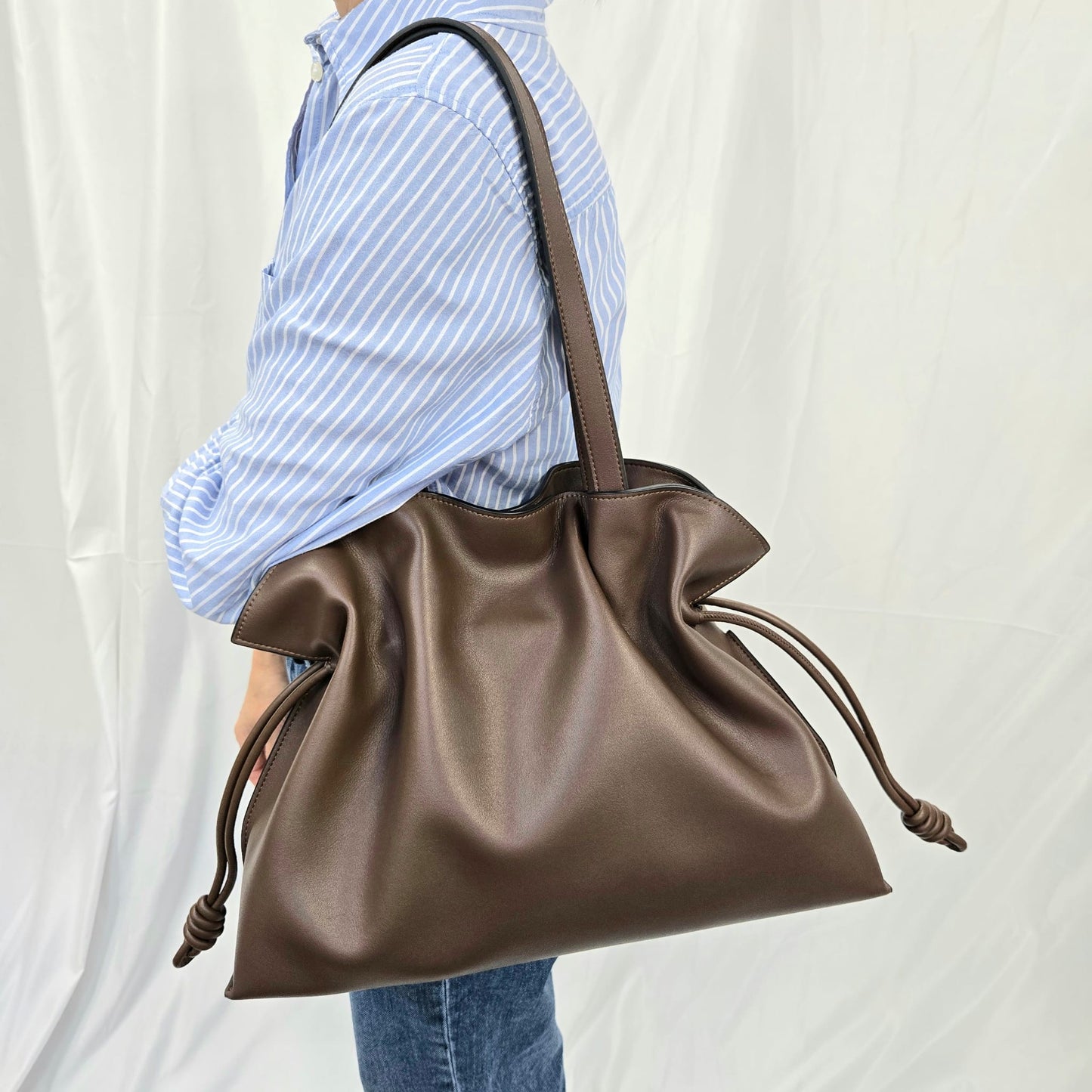 Korea Soft Calf Leather Tote Bag