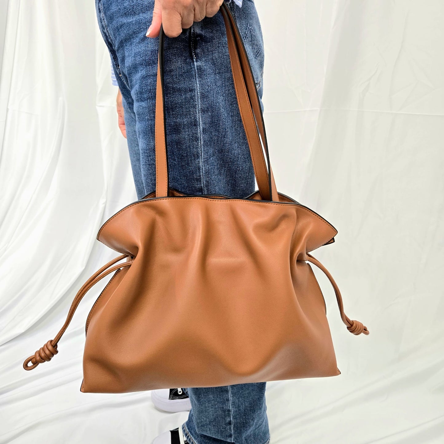 Korea Soft Calf Leather Tote Bag