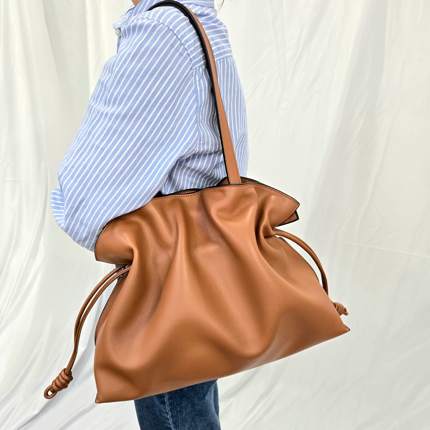 Korea Soft Calf Leather Tote Bag