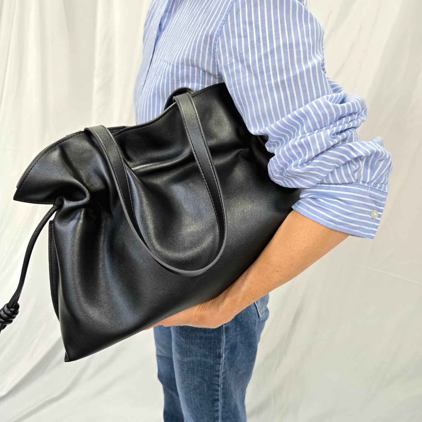 Korea Soft Calf Leather Tote Bag