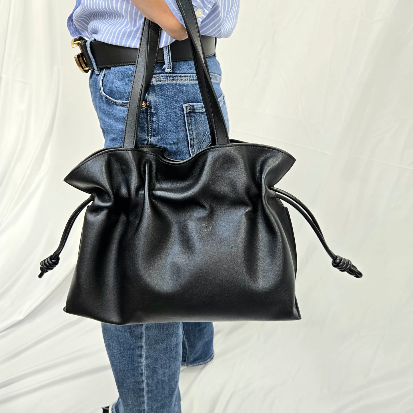 Korea Soft Calf Leather Tote Bag