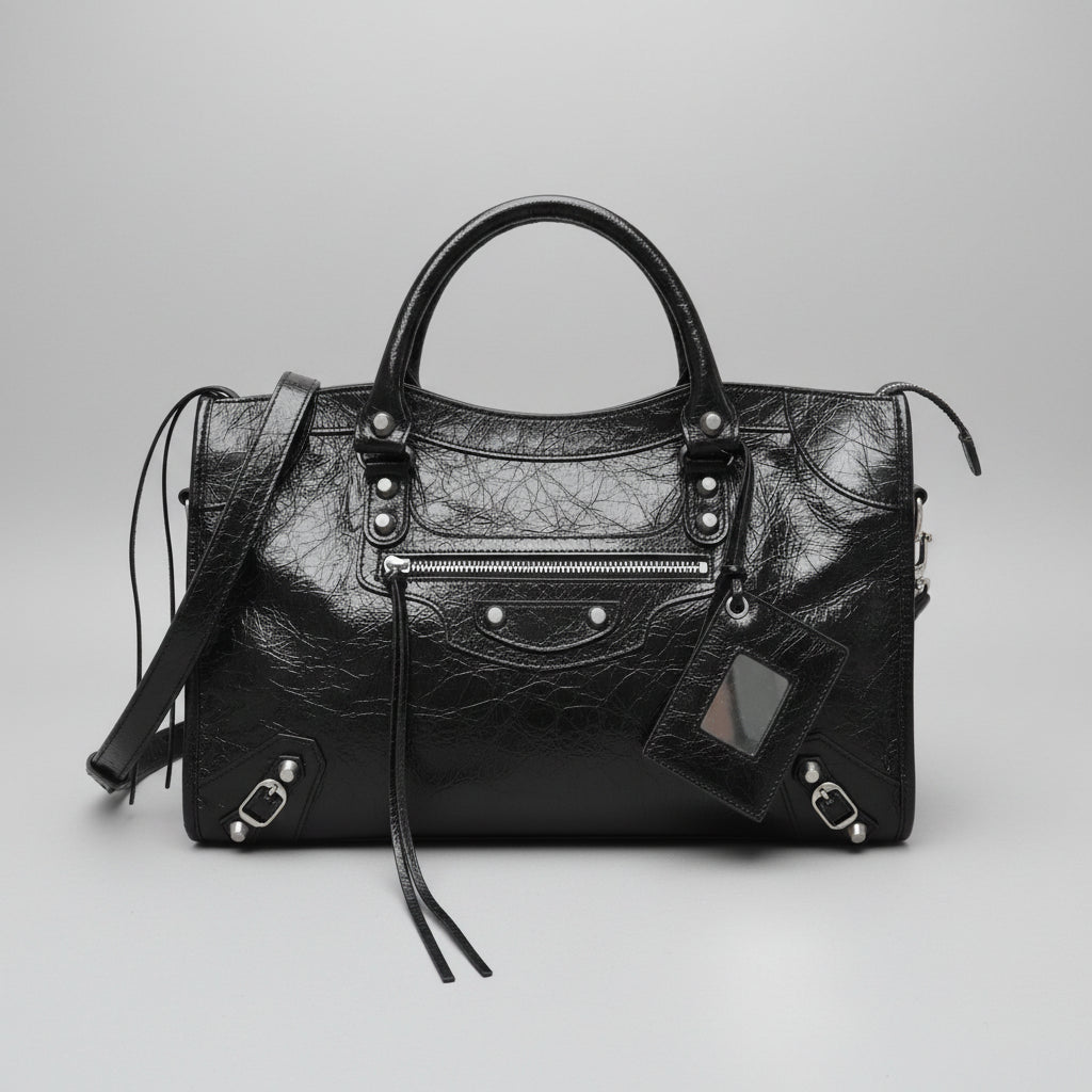 Korea Cow Leather City Crossbody (Large)