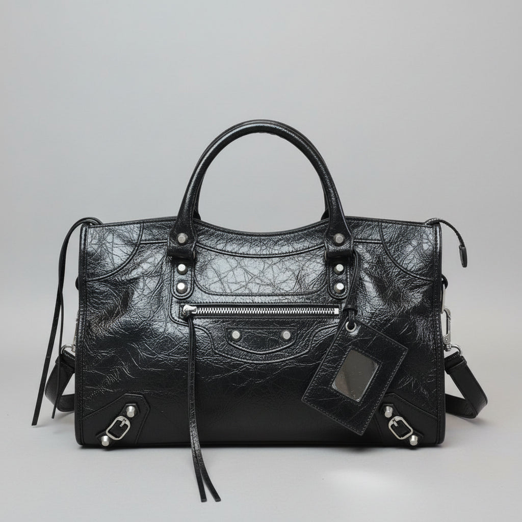 Korea Cow Leather City Crossbody (Large)