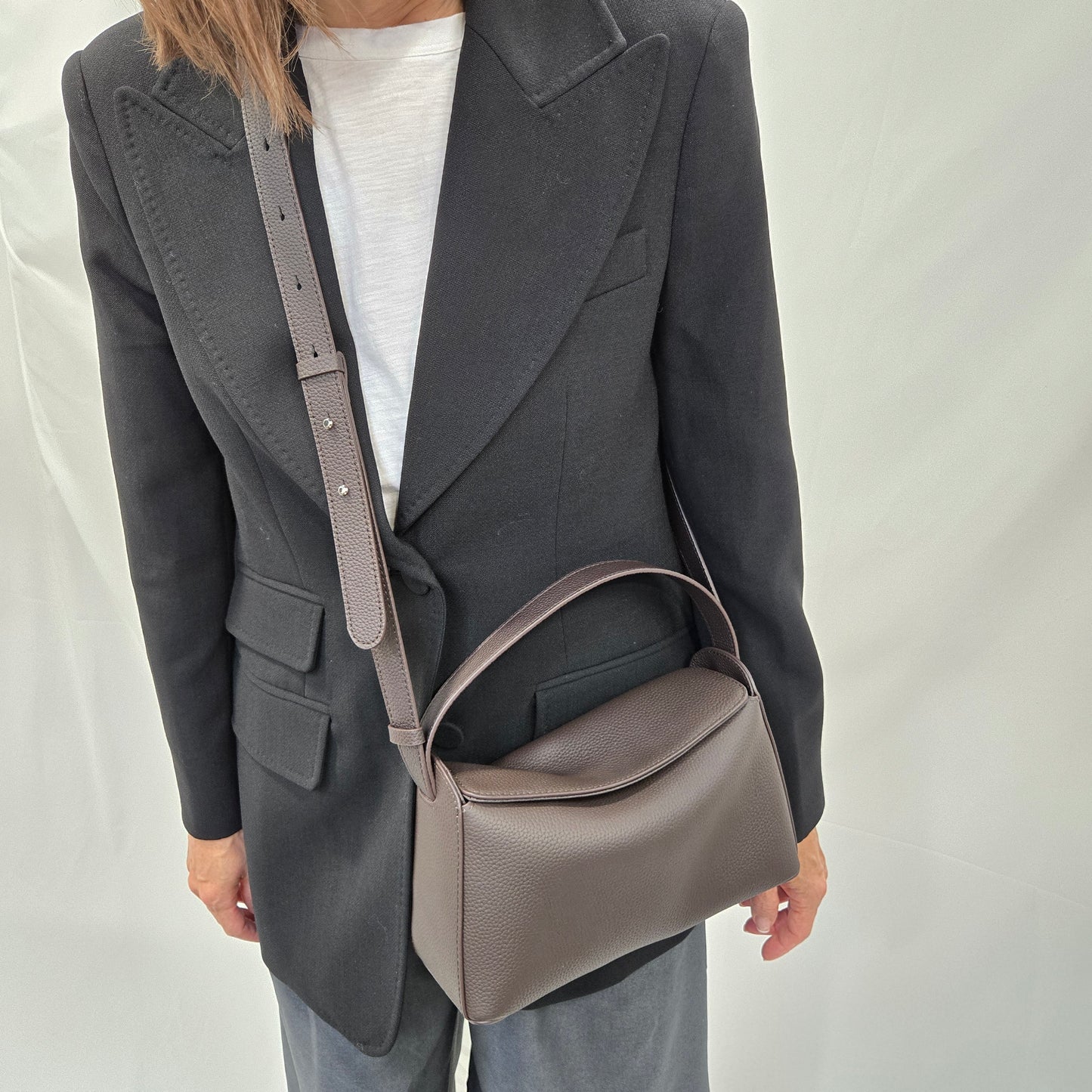 Korea Soft Pebble Leather Shoulder Bag