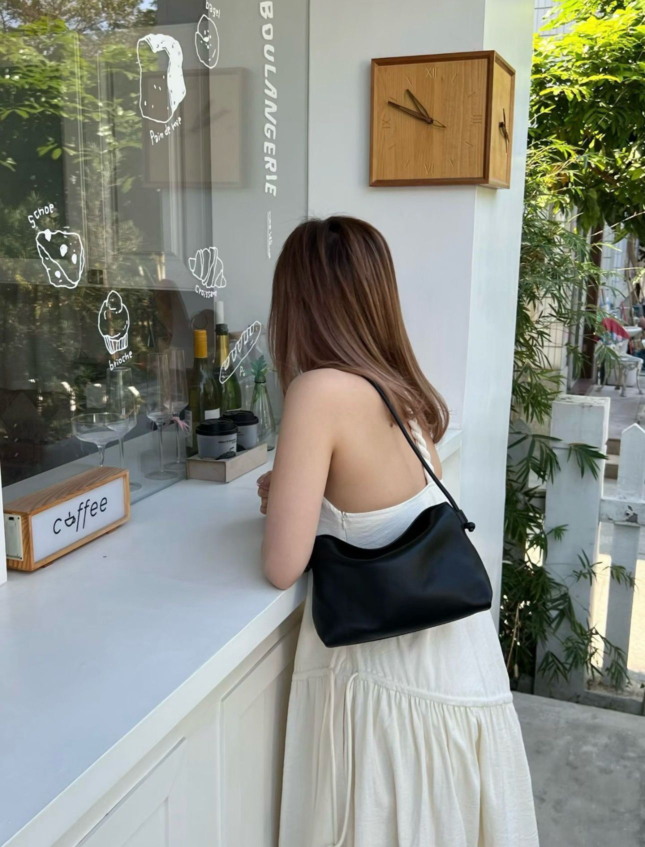 Korea Cow Leather Lilac Hobo
