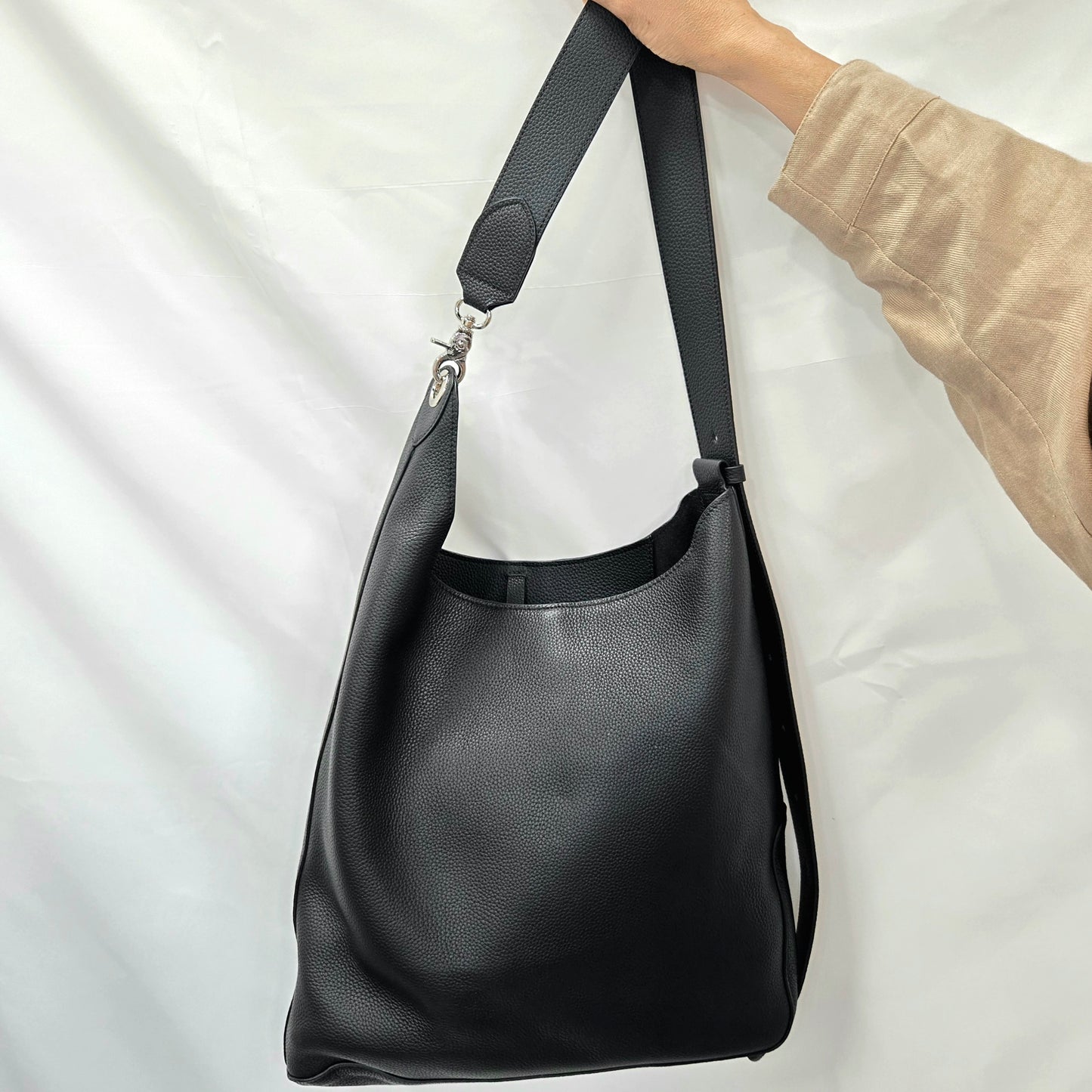 Korea Soft Pebble Leather Hobo
