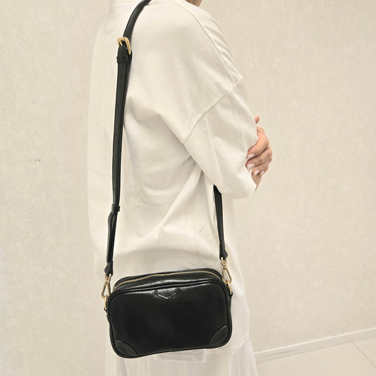 Italy Vegetable Leather Crossbody Bag